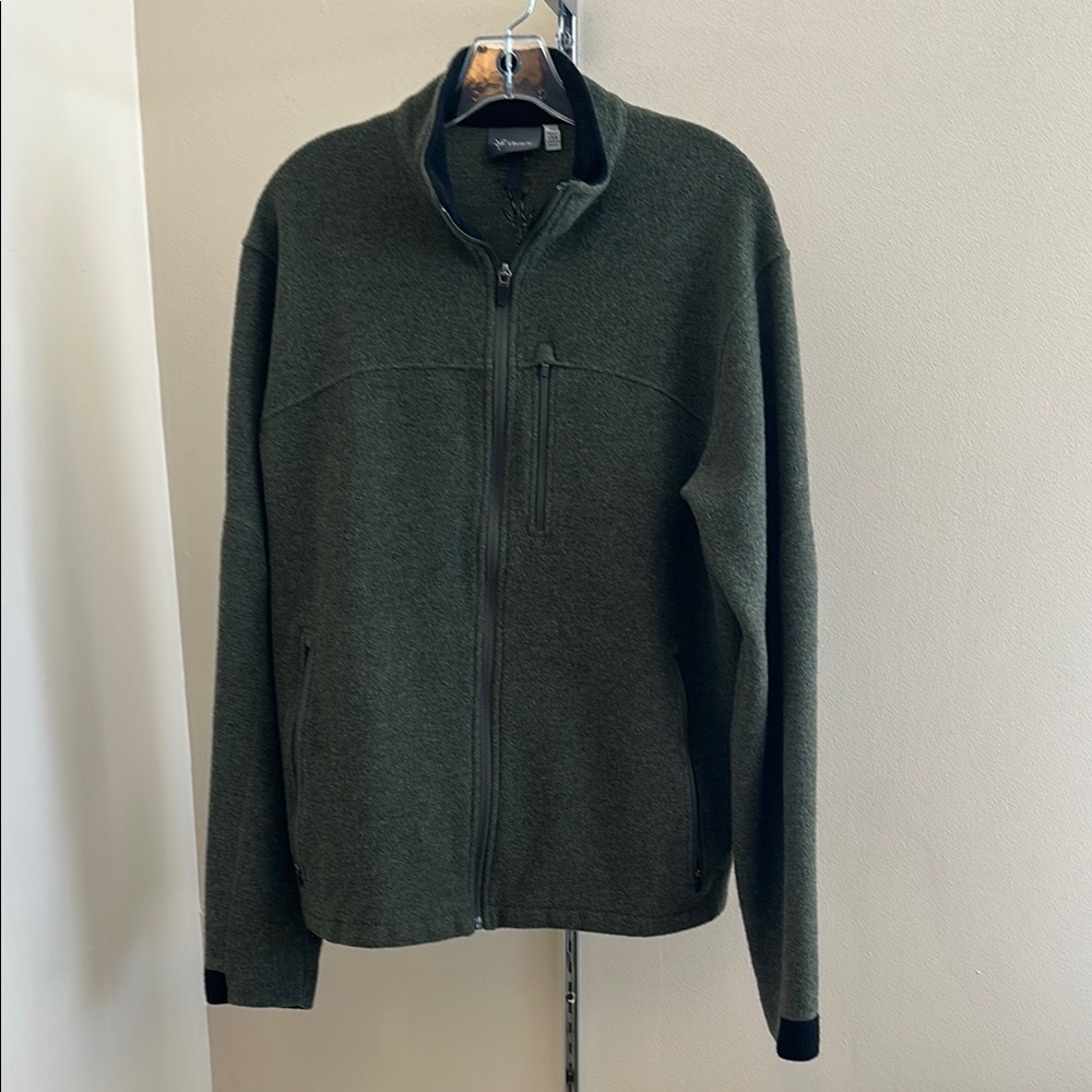 Men's Green Full-Zip Sweater